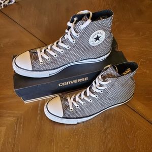 Converse CTAS Hi snake print black and white